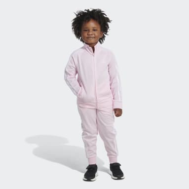 Children Sportswear Pink Classic Track Set