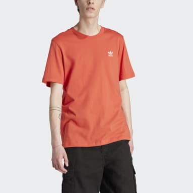 T-shirt Trefoil Essentials Rosso Uomo Originals