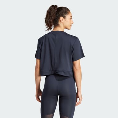 Camiseta Cropped Real Madrid Azul Mulher Futebol