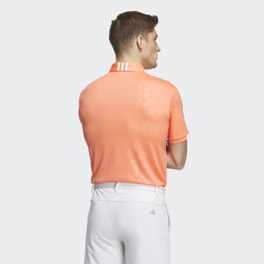 Men Golf Orange AEROREADY Deboss Polo Shirt