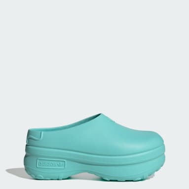 ผู้หญิง Originals สีเทอร์คอยส์ รองเท้าเปิดส้น Adifom Stan Smith