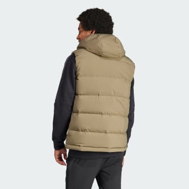 Doudoune sans manches à capuche Helionic vert Hommes Sportswear
