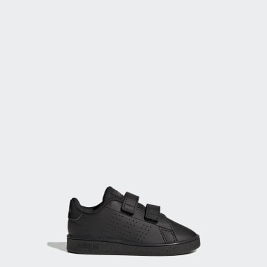 Chaussure à double scratch Advantage Lifestyle Court Noir Enfants Sportswear