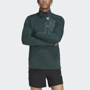 Sudadera X-City 1/4 Zip COLD.RDY Verde Hombre Running