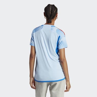 Camisa 2 Espanha 22 Azul Mulher Futebol