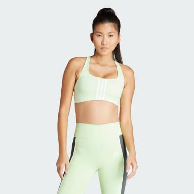 Áo Bra Tập Luyện 3 Sọc Medium Support Powerimpact