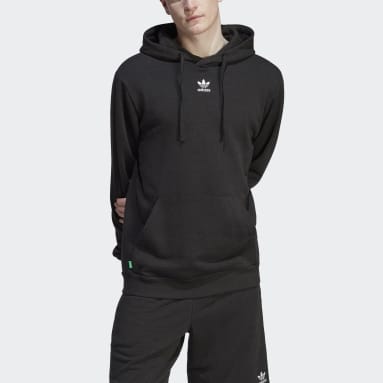 Buzo Con Capucha Essentials+ Made With Hemp Negro Hombre Originals