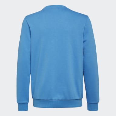 Youth 8-16 Years Sportswear Blue Essentials Sweatshirt
