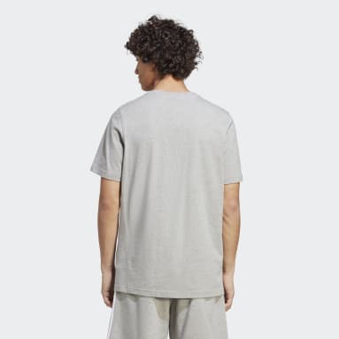 Remera Adicolor Classics Trifolio Gris Hombre Originals