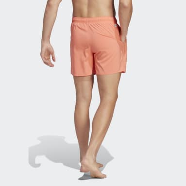 Άνδρες Sportswear Πορτοκαλί Short Length Solid Swim Shorts