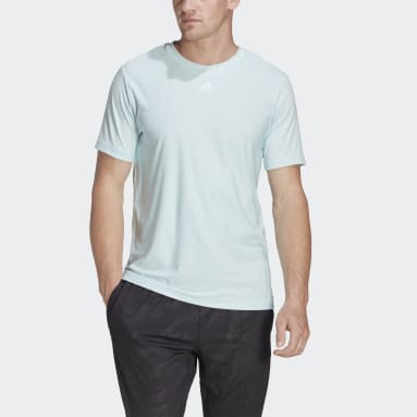 Men Training Blue Training 3-Bar Graphic Tee