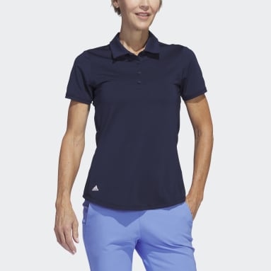 Women Golf Blue Ultimate365 Solid Polo Shirt