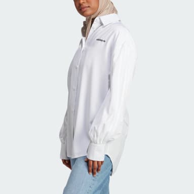 Chemise 3 bandes OS blanc Femmes Originals
