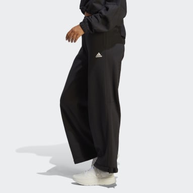 Women Sportswear Black Dance Versatile Knit Pants
