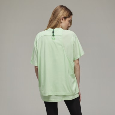 Kvinder Y-3 Grøn CH2 Dry Crepe Jersey Short Sleeve T-shirt