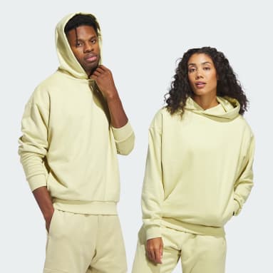 Basketball Yellow 바스켓볼 스웨이드 후디