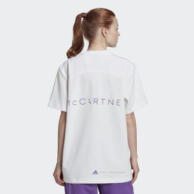 T-shirt Logo adidas by Stella McCartney. blanc Femmes adidas by Stella McCartney