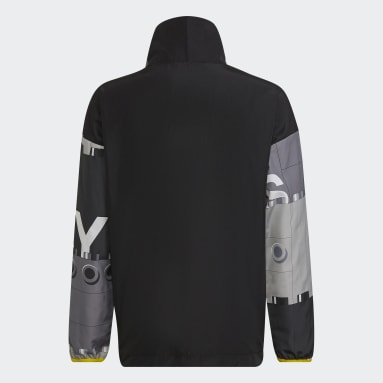 Corta-vento com Meio Fecho adidas x Classic LEGO® Preto Criança Sportswear
