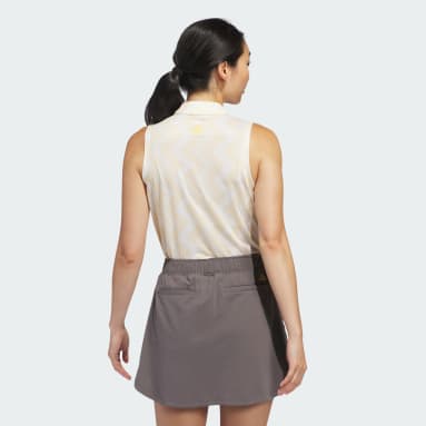 Women's Ultimate365 Ottoman Printed Sleeveless Polo Shirt