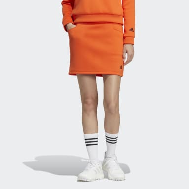 Women Golf Orange 3-Bar Skirt