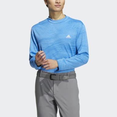 Adidas Golf T Shirt Big Mountain Logo Men's Sz Large Short Sleeve Navy Blue