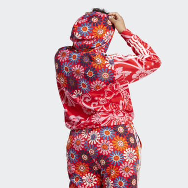 Polera con Capucha adidas x FARM Rio (Tallas Grandes) Rojo Mujer Sportswear