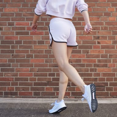 Short French Terry High-Rise Rosa Donna Sportswear