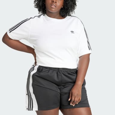 T-shirt 3-Stripes (Plus Size) Branco Mulher Originals