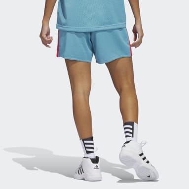 Short de basketball à 3 bandes Select Bleu Femmes Basketball