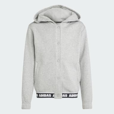 Giacca International Girls' Day Hooded Junior Grigio Ragazza Sportswear