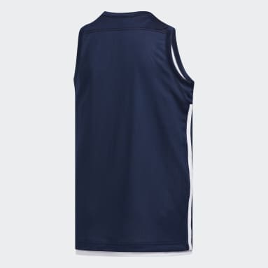 Børn Basketball Blå 3G Speed Reversible trøje