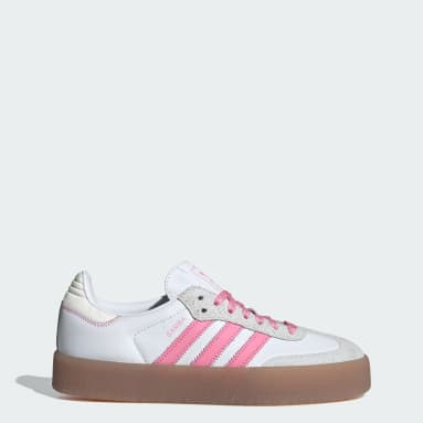 Adidas originals samba rose trainers in triple white clearance