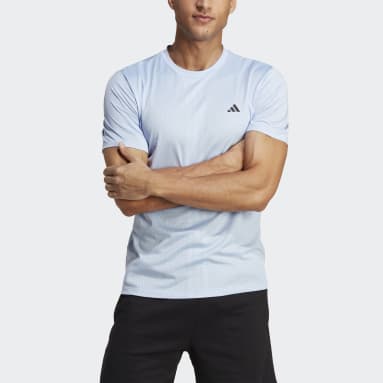 Men Training Blue HIIT Engineered Training Tee