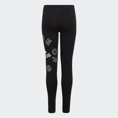 Tight Logo Nero Ragazza Sportswear