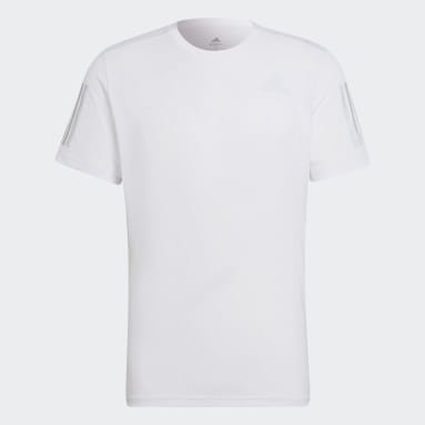 Camisola Own the Run Branco Homem Running