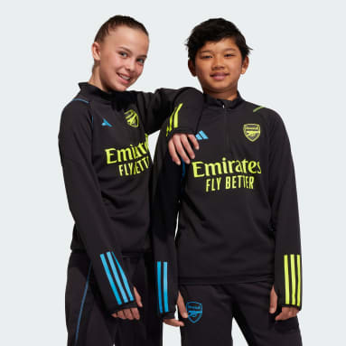 Kinder Fußball FC Arsenal Tiro 23 Trainingsoberteil Schwarz