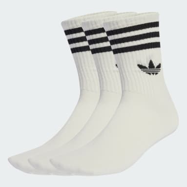 Meias de Cano Médio 3-Stripes – 3 pares