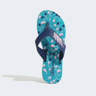 Adidas slippers sales turquoise