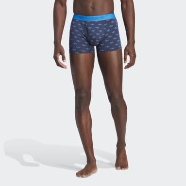 Boxer imprimé en coton Comfort Flex Bleu Hommes Originals