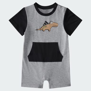 Short Sleeve Colorblock Graphics Romper