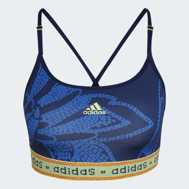 Buy adidas Low-Support FARM Sports Bras Women Dark Blue