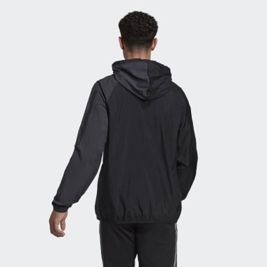 Men Training Black Training 1/2-Zip Colourblock Track Top