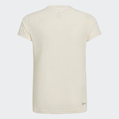 Camiseta de Entrenamieto de Yoga AEROREADY Beige Niña Sportswear
