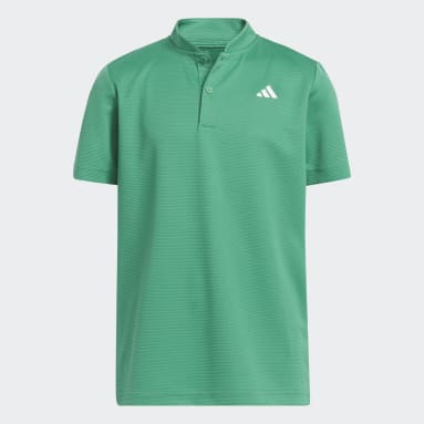 Polo à col mao vert Adolescents 8-16 Years Golf