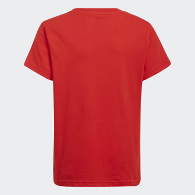 Youth Originals Red Trefoil Tee