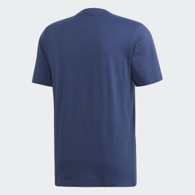 T-shirt Essentials Linear Logo Bleu Hommes Essentials