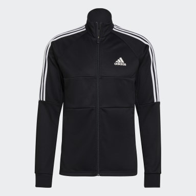 Chaqueta Deportiva Hombre 3 Lineas Blanco con Verde