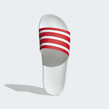 Red Slides adidas US