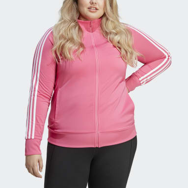 Adidas Essentials Warm-Up Tricot Slim 3-Stripes Track Jacket (Plus Size)