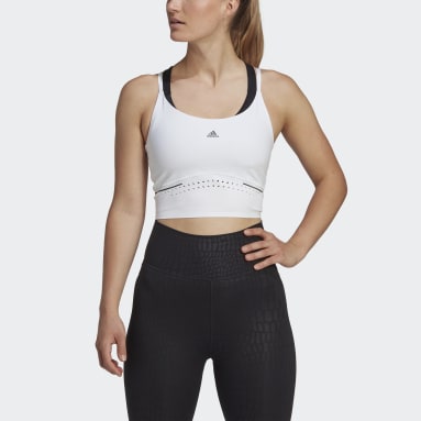 HIIT 45 Seconds Crop Tanktopp Hvit